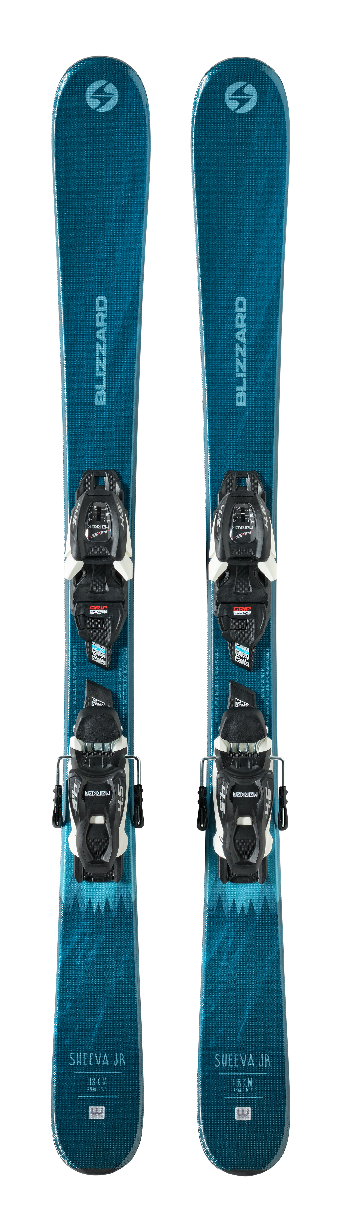 Blizzard Sheeva Twin Junior Snow Skis with Marker FDT bindings